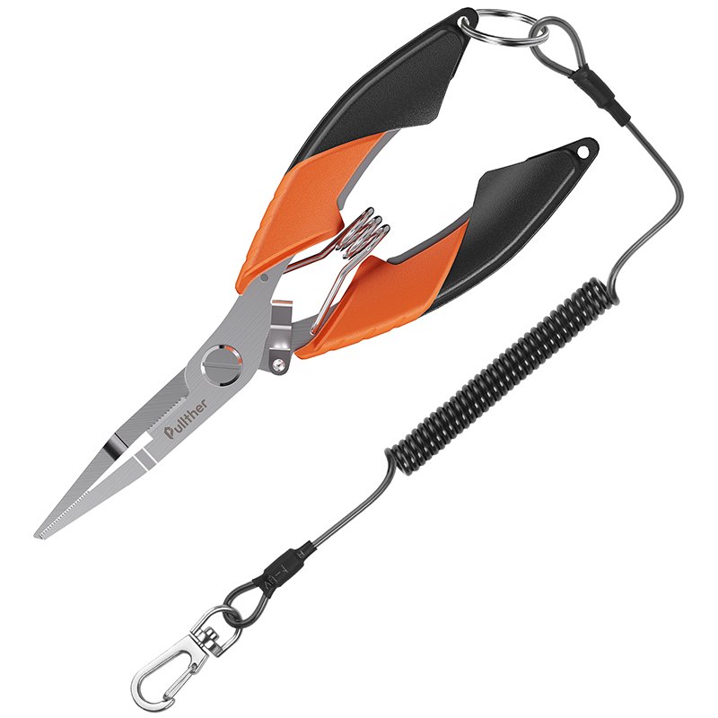 Stainless Steel High-quality Saltwater with Hanging Rope Fishing Pliers, Multifunctional Open-loop Pliers, Fishing Tool